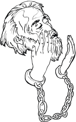 Peter In Prison Coloring Page